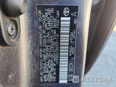 Zdjęcie 12 z 12 samochodu: 2008 TOYOTA PRIUS BASE VIN:JTDKB20U883397145 - miniatura