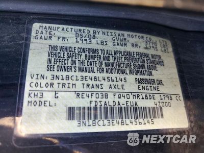 Zdjęcie 13 z 13 samochodu: 2008 NISSAN VERSA 1.8 S VIN:3N1BC13E48L456145 - miniatura