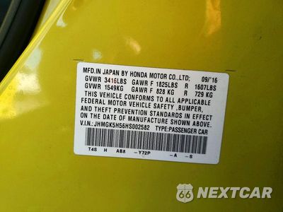 Zdjęcie 13 z 13 samochodu: 2017 HONDA FIT LX VIN:JHMGK5H56HS002582 - miniatura