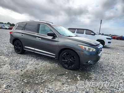 Czwarte zdjęcie samochodu z boku: 2013 INFINITI JX35 BASE VIN:5N1AL0MMXDC313386 - miniatura