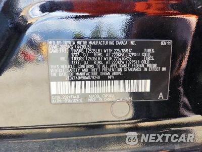 Zdjęcie 13 z 13 samochodu: 2011 TOYOTA RAV4 BASE VIN:2T3ZF4DV9BW079248 - miniatura