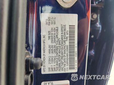 Zdjęcie 14 z 14 samochodu: 2019 HONDA CR-V VIN:5J6RW2H96KL009950 - miniatura