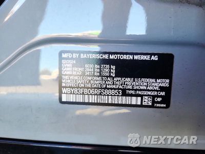 Zdjęcie 12 z 12 samochodu: 2024 BMW I4 XDRIVE 40 VIN:WBY83FB06RFS88853 - miniatura