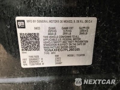 Zdjęcie 12 z 12 samochodu: 2023 CHEVROLET EQUINOX LS VIN:3GNAXFEG7PL260165 - miniatura