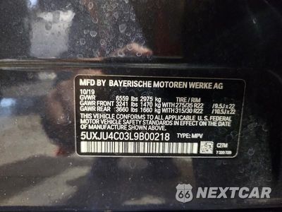 Zdjęcie 14 z 14 samochodu: 2020 BMW X5 M50I VIN:5UXJU4C03L9B00218 - miniatura