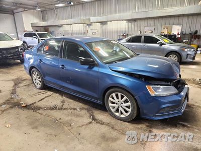 Czwarte zdjęcie samochodu z boku: 2015 VOLKSWAGEN JETTA SE VIN:3VWD17AJ2FM292574 - miniatura
