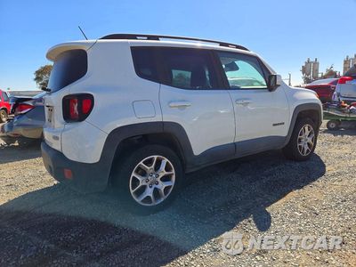 Trzecie zdjęcie samochodu z tyłu: 2016 JEEP RENEGADE LATITUDE VIN:ZACCJBBT5GPD66280 - miniatura