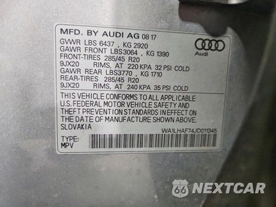 Zdjęcie 13 z 13 samochodu: 2018 AUDI Q7 PREMIUM PLUS VIN:WA1LHAF74JD011345 - miniatura