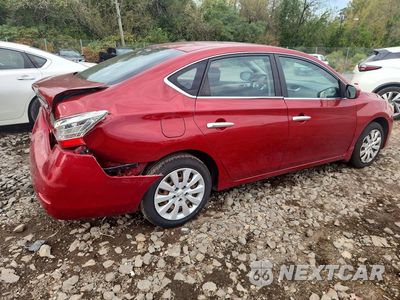 Trzecie zdjęcie samochodu z tyłu: 2014 NISSAN SENTRA VIN:3N1AB7AP9EY266653 - miniatura