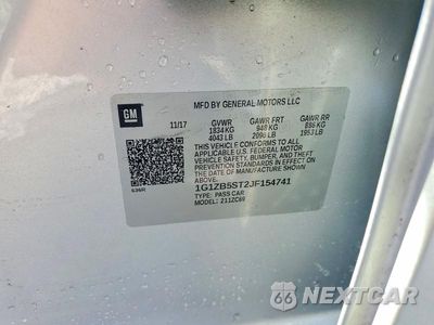 Zdjęcie 12 z 12 samochodu: 2018 CHEVROLET MALIBU LS VIN:1G1ZB5ST2JF154741 - miniatura