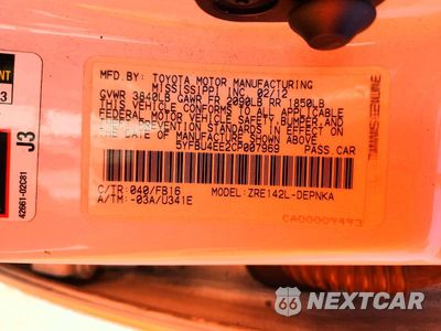 Zdjęcie 12 z 12 samochodu: 2012 TOYOTA COROLLA LE VIN:5YFBU4EE2CP007969 - miniatura