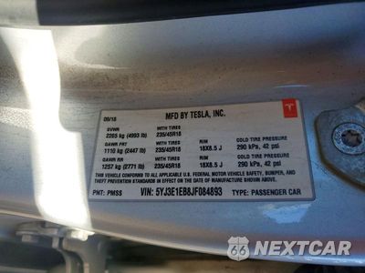 Zdjęcie 12 z 12 samochodu: 2018 TESLA MODEL 3 VIN:5YJ3E1EB8JF084893 - miniatura