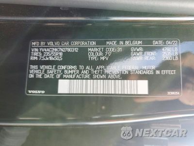 Zdjęcie 13 z 13 samochodu: 2022 VOLVO XC40 T4 MOMENTUM VIN:YV4AC2HK7N2780312 - miniatura