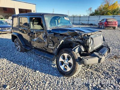 Czwarte zdjęcie samochodu z boku: 2016 JEEP WRANGLER UNLIMITED SAHARA VIN:1C4HJWEG2GL158857 - miniatura