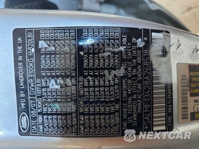 Zdjęcie 13 z 13 samochodu: 2008 LAND ROVER RANGE ROVER SUPERCHARGED VIN:SALMF13428A268518 - miniatura