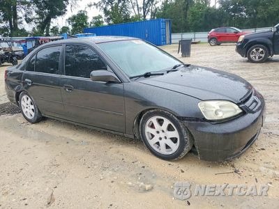 Czwarte zdjęcie samochodu z boku: 2002 HONDA CIVIC LX VIN:2HGES16562H505484 - miniatura