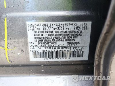 Zdjęcie 12 z 12 samochodu: 2024 NISSAN SENTRA SV VIN:3N1AB8CV2RY363216 - miniatura