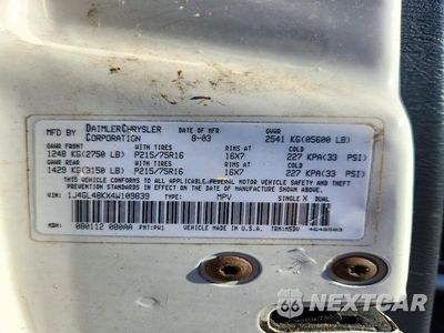 Zdjęcie 13 z 13 samochodu: 2004 JEEP LIBERTY SPORT VIN:1J4GL48KX4W109839 - miniatura