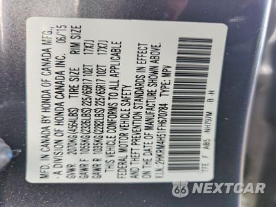 Zdjęcie 13 z 13 samochodu: 2015 HONDA CR-V EX VIN:2HKRM4H51FH670784 - miniatura
