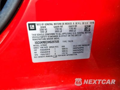 Zdjęcie 12 z 12 samochodu: 2017 CHEVROLET SILVERADO K1500 LT VIN:3GCUKREC3HG287506 - miniatura
