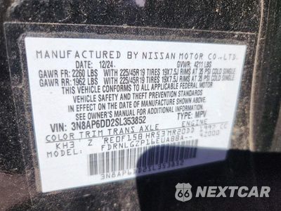 Zdjęcie 14 z 14 samochodu: 2025 NISSAN KICKS SR VIN:3N8AP6DD2SL353852 - miniatura