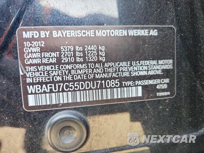 Zdjęcie 13 z 13 samochodu: 2013 BMW 535 XI VIN:WBAFU7C55DDU71085 - miniatura
