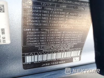 Zdjęcie 13 z 13 samochodu: 2018 LAND ROVER RANGE ROVER SPORT HSE DYNAMIC VIN:SALWV2SV3JA186055 - miniatura