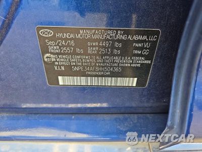 Zdjęcie 12 z 12 samochodu: 2017 HYUNDAI SONATA SPORT VIN:5NPE34AF8HH504365 - miniatura
