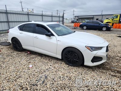 Czwarte zdjęcie samochodu z boku: 2022 ACURA TLX TECH A VIN:19UUB6F58NA003104 - miniatura