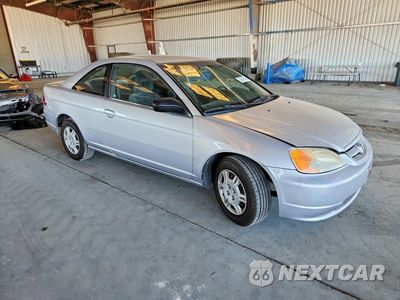 Czwarte zdjęcie samochodu z boku: 2002 HONDA CIVIC LX VIN:1HGEM21582L060918 - miniatura