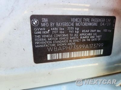 Zdjęcie 13 z 13 samochodu: 2009 BMW 328 I VIN:WBAPH73599A173799 - miniatura