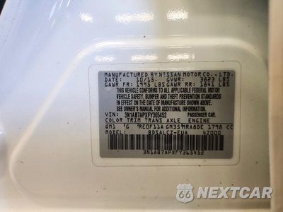 Zdjęcie 12 z 12 samochodu: 2015 NISSAN SENTRA S VIN:3N1AB7APXFY365452 - miniatura
