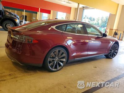 Trzecie zdjęcie samochodu z tyłu: 2012 TESLA MODEL S VIN:5YJSA1DP0CFS00630 - miniatura