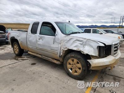 Czwarte zdjęcie samochodu z boku: 2012 GMC SIERRA K1500 SLT VIN:1GTR2WE77CZ242696 - miniatura