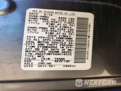 Zdjęcie 12 z 12 samochodu: 2016 NISSAN ROGUE S VIN:JN8AT2MT5GW016525 - miniatura