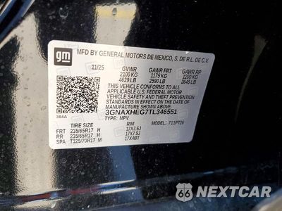 Zdjęcie 14 z 14 samochodu: 2026 CHEVROLET EQUINOX LT VIN:3GNAXHEG7TL346551 - miniatura
