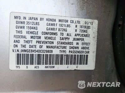 Zdjęcie 12 z 12 samochodu: 2013 HONDA FIT SPORT VIN:JHMGE8H54DC029809 - miniatura