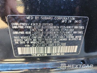 Zdjęcie 13 z 13 samochodu: 2021 SUBARU CROSSTREK PREMIUM VIN:JF2GTAPCXM8336288 - miniatura