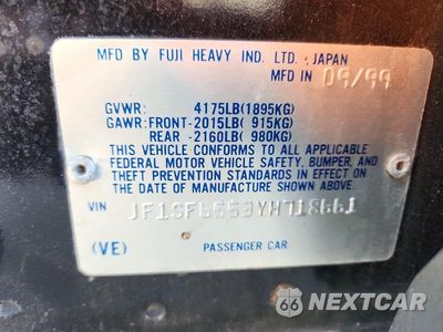 Zdjęcie 12 z 12 samochodu: 2000 SUBARU FORESTER S VIN:JF1SF6553YH718661 - miniatura