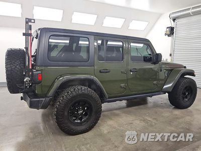 Trzecie zdjęcie samochodu z tyłu: 2021 JEEP WRANGLER UNLIMITED RUBICON VIN:1C4HJXFG6MW528268 - miniatura