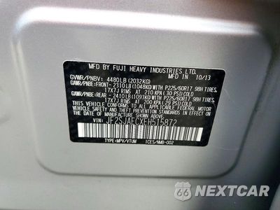 Zdjęcie 12 z 12 samochodu: 2014 SUBARU FORESTER 2.5I PREMIUM VIN:JF2SJAECXEH515872 - miniatura