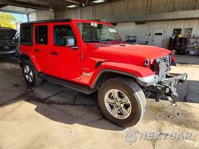 Czwarte zdjęcie samochodu z boku: 2019 JEEP WRANGLER UNLIMITED SAHARA VIN:1C4HJXEN7KW687667 - miniatura