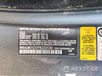 Zdjęcie 12 z 12 samochodu: 2015 BMW 428 I VIN:WBA3N7C57FK223130 - miniatura