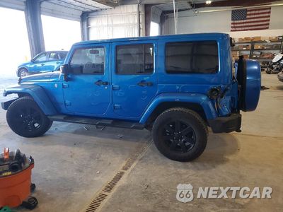 Drugie zdjęcie samochodu z przodu: 2014 JEEP WRANGLER UNLIMITED SAHARA VIN:1C4HJWEG9EL254093 - miniatura