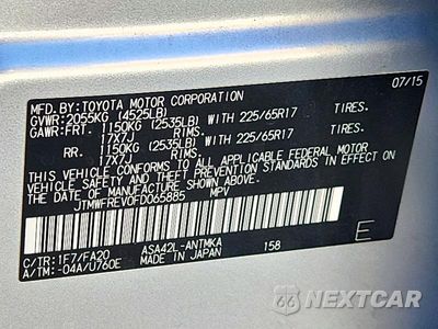 Zdjęcie 13 z 13 samochodu: 2015 TOYOTA RAV4 XLE VIN:JTMWFREV0FD065885 - miniatura