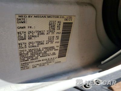 Zdjęcie 12 z 12 samochodu: 2022 NISSAN FRONTIER PRO-X VIN:1N6ED1EJXNN603322 - miniatura