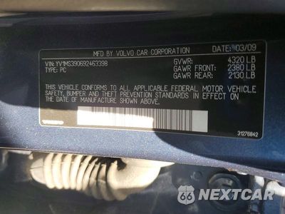 Zdjęcie 13 z 13 samochodu: 2009 VOLVO S40 2.4I VIN:YV1MS390692463398 - miniatura