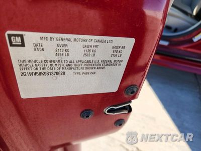 Zdjęcie 12 z 12 samochodu: 2008 CHEVROLET IMPALA VIN:2G1WV58K981370628 - miniatura