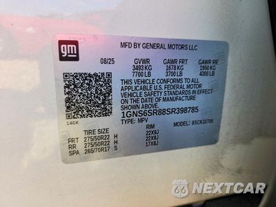 Zdjęcie 14 z 14 samochodu: 2025 CHEVROLET TAHOE K1500 PREMIER VIN:1GNS6SR88SR398785 - miniatura