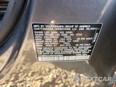 Zdjęcie 13 z 13 samochodu: 2022 VOLKSWAGEN ATLAS SEL VIN:1V2BP2CA3NC503899 - miniatura